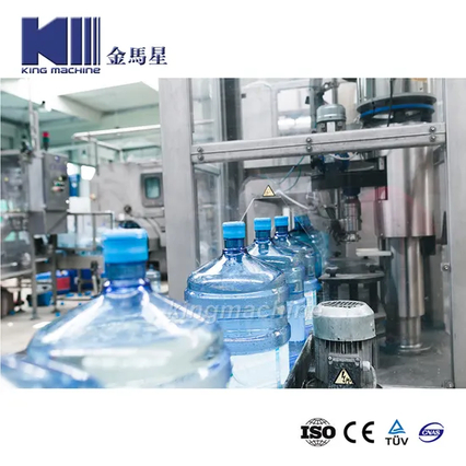 Capacité 1400 BPH 19 litres Plant de bouteille d'eau potable