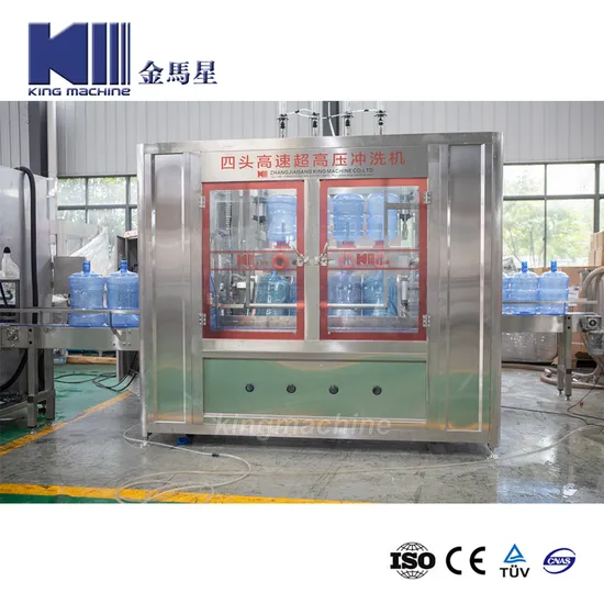 Prix ​​d'usine automatique 600 mb / h 5 gallons Big Bott 19L 20L BOTDED LIQUIDE PUR MINÉRAL EAU BARLEUR LABEL FEMPLICATION Machine d'embouteillement