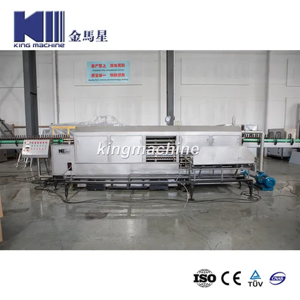 Bouteille de bière dans la productivité des fûts - 1000 bouteilles / heure, avec pasteurisation dans un flux