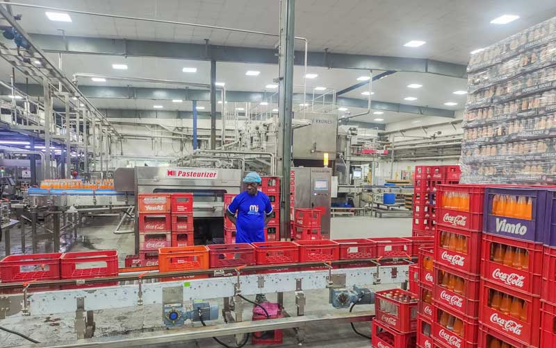 Bouteille en verre de 18000 mb.