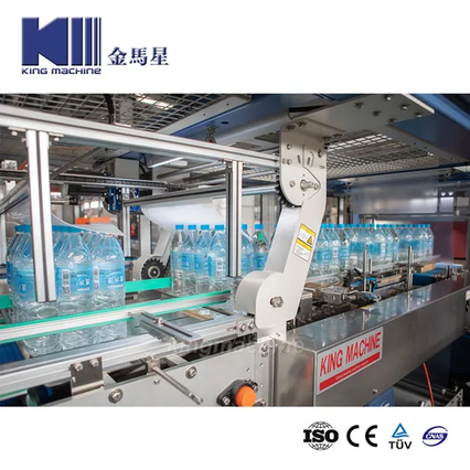 Machine d'emballage rétractable pour les bouteilles en plastique / machine d'emballage avec un plateau