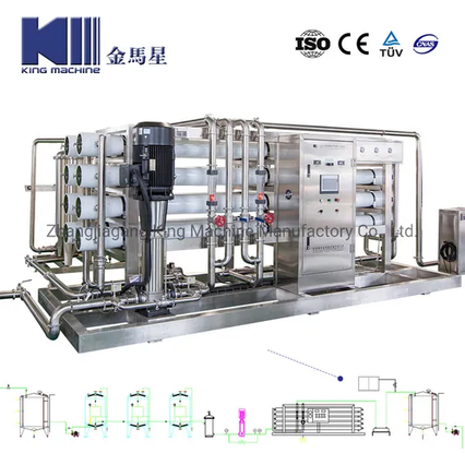 Usine de traitement de l'osmose inverse en eau pure