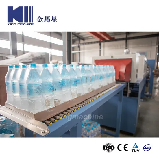 Machine d'emballage de rétrécissement de bouteille automatique